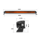 Wired Series 12 Inch Single Row Amber Combo Light Bar