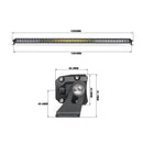Wired Series 50 Inch Single Row Amber Combo Light Bar