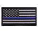 Rothco Thin Blue Line Flag Patch - Iron On