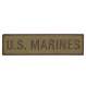 Rothco U.S. Marines Patch with Hook Back - Coyote Brown