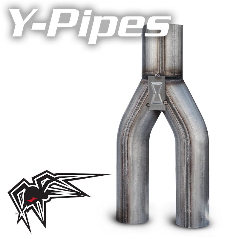 Black Widow Y-Pipe  3”single/2.5” dual BW0015-32