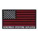 Rothco R.E.D. (Remember Everyone Deployed) Flag Patch With Hook Back