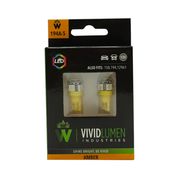 Long Lasting Led Bulbs 194 Amber Pair