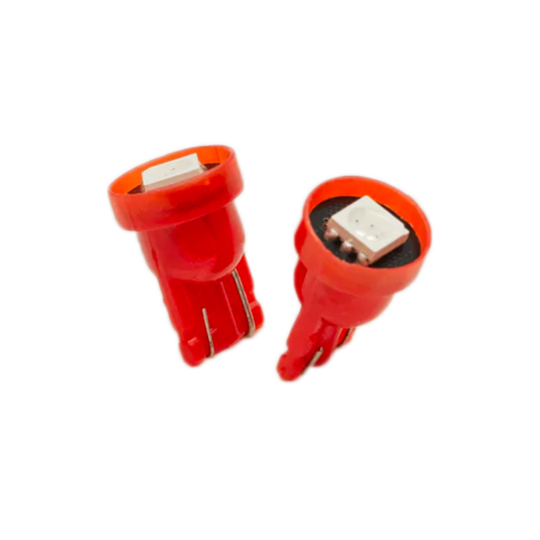Long Lasting Led Bulbs Miniature 194 Red Pair