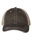 Mega Cap Herringbone Trucker Cap - 6990