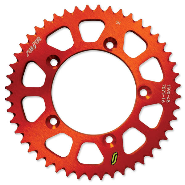 SUNSTAR WORKS TRIPLESTAR ALUMINUM REAR SPROCKET (5-139048OR)