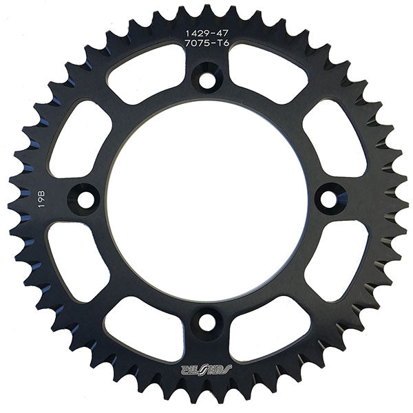 SUNSTAR WORKS TRIPLESTAR ALUMINUM REAR SPROCKETS (5-142947BK)