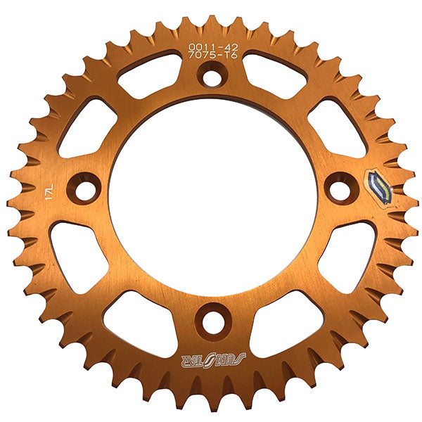 SUNSTAR WORKS TRIPLESTAR ALUMINUM REAR SPROCKETS (5-001042OR)