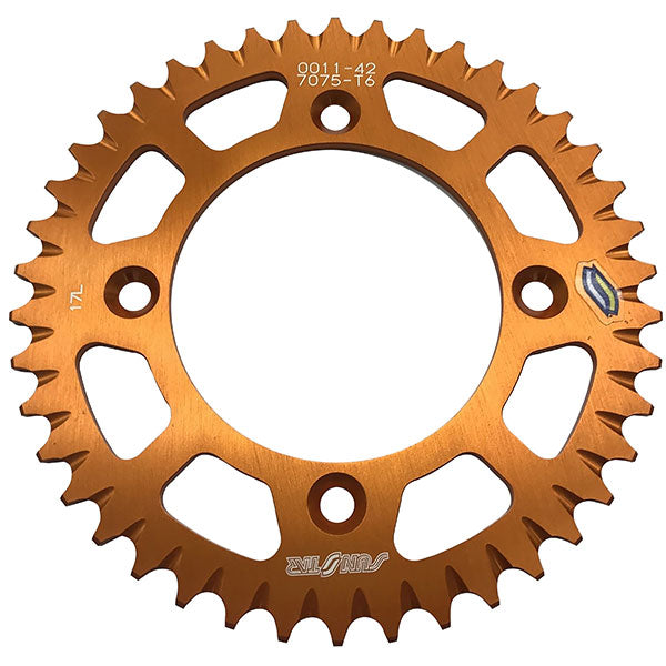 SUNSTAR WORKS TRIPLESTAR ALUMINUM REAR SPROCKETS (5-001142OR)