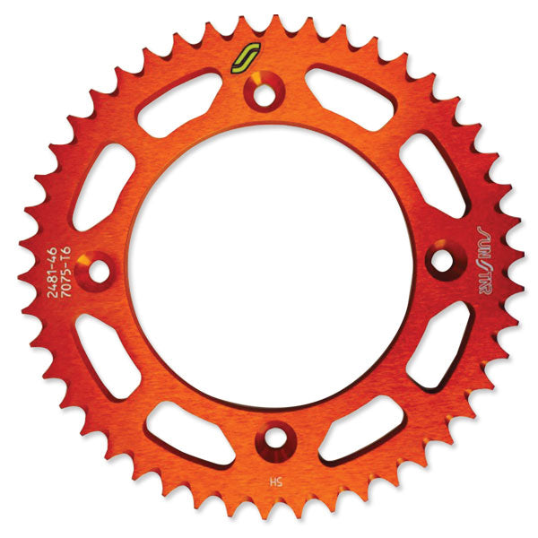 SUNSTAR WORKS TRIPLESTAR ALUMINUM REAR SPROCKET (5-248146OR)