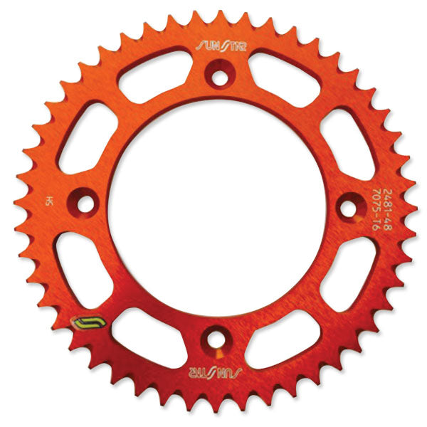 SUNSTAR WORKS TRIPLESTAR ALUMINUM REAR SPROCKET (5-248148OR)