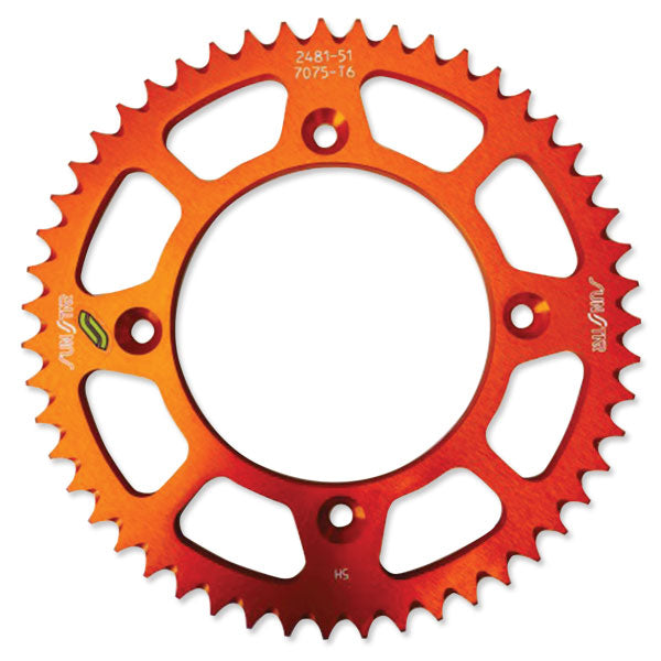 SUNSTAR WORKS TRIPLESTAR ALUMINUM REAR SPROCKET (5-248151OR)