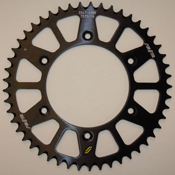 SUNSTAR WORKS TRIPLESTAR ALUMINUM REAR SPROCKET (5-354750BK)