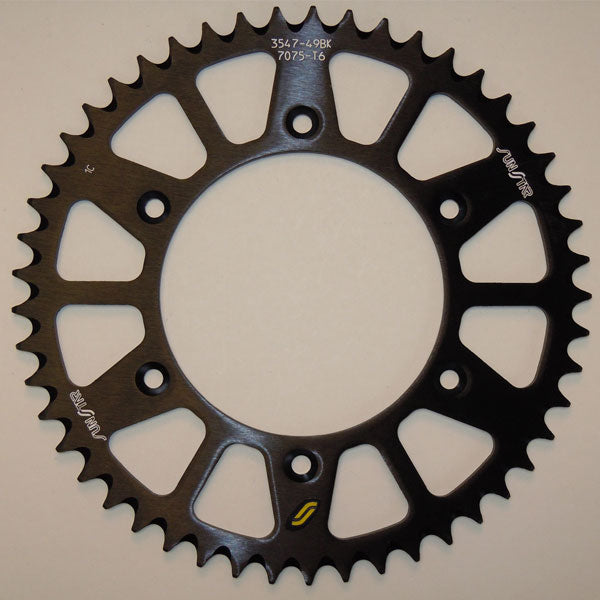 SUNSTAR WORKS TRIPLESTAR ALUMINUM REAR SPROCKET (5-354751BK)