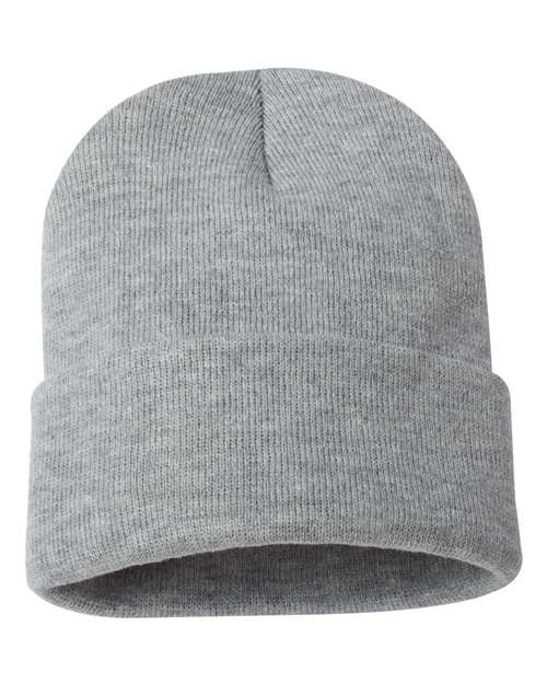 Sportsman Solid 12" Cuffed Beanie - SP12