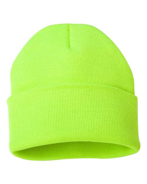 Sportsman Solid 12" Cuffed Beanie - SP12