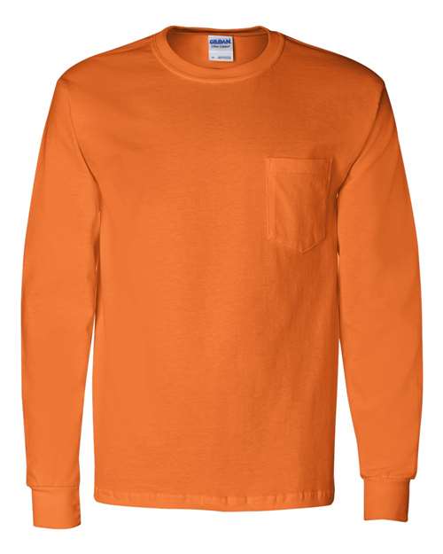 Gildan Ultra Cotton® Long Sleeve Pocket T-Shirt - 2410