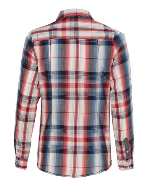 Burnside Women's Long Sleeve Plaid Shirt - 5222