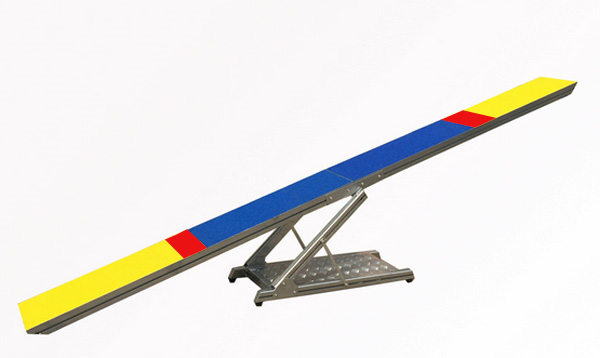 Handlers Choice Aluminum Teeter, 12ft with Adjustable Height and Weight Tray