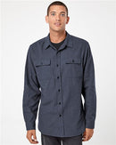 Burnside Solid Long Sleeve Flannel Shirt - B8200