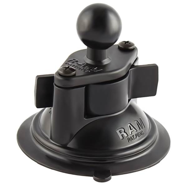 RAM MOUNTS TWIST-LOCK SUCTION CUP BASE WITH BALL (RAM-B-224-1U)