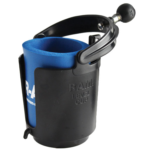 RAM MOUNTS LEVEL CUP 16OZ DRINK HOLDER WITH BALL (RAM-B-132BU)