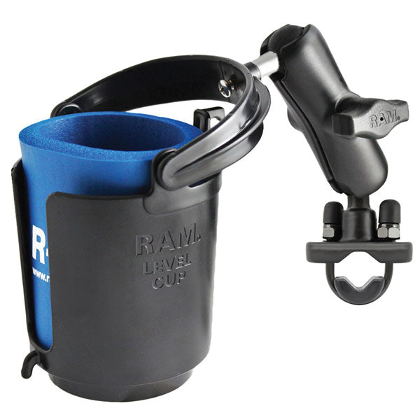 RAM MOUNTS LEVEL CUP HOLDER HANDLEBAR U-BOLT BASE (RAM-B-132RU)