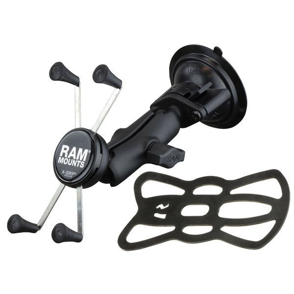 RAM MOUNTS TWIST-LOCK SUCTION CUP X-GRIP PHONE MOUNT (RAM-B-166-UN10)