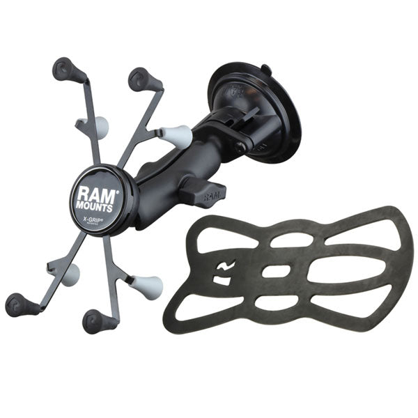 RAM MOUNTS TWIST-LOCK SUCTION CUP X-GRIP TABLET MOUNT (RAM-B-166-UN8)