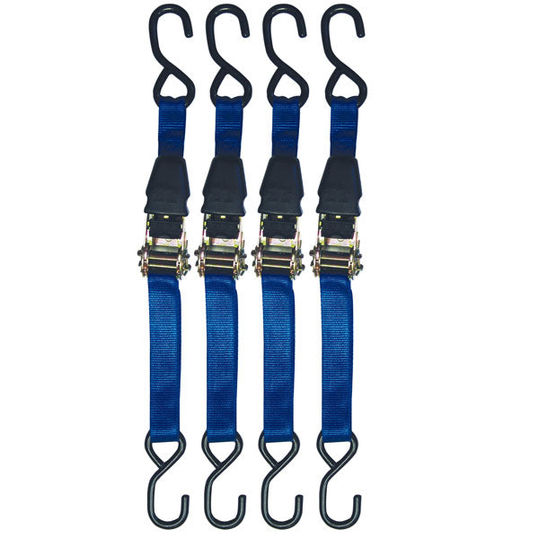 TIE DOWN STRAP RATCHET 4PK (01415)