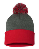 Sportsman Pom-Pom 12" Knit Beanie - SP15