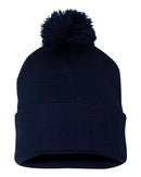 Sportsman Pom-Pom 12" Knit Beanie - SP15