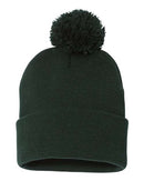 Sportsman Pom-Pom 12" Knit Beanie - SP15