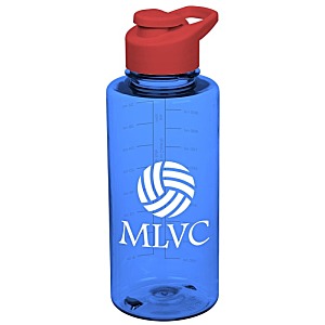 Clear Impact Mountain Bottle with Flip Carry Lid - 36 oz.