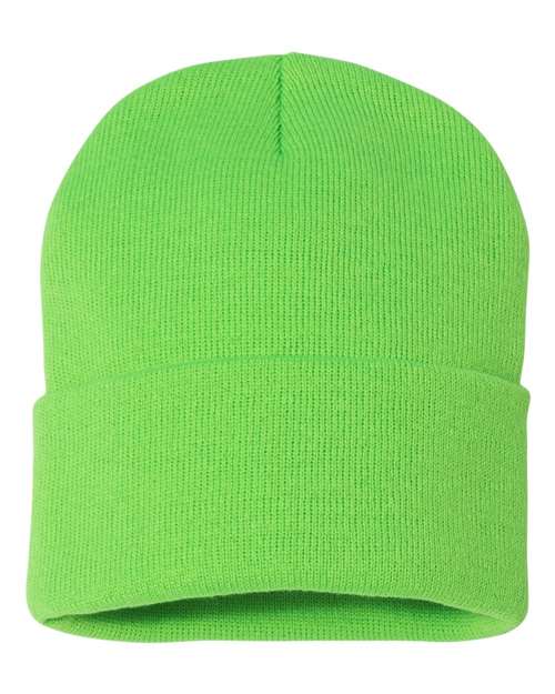 Sportsman Solid 12" Cuffed Beanie - SP12