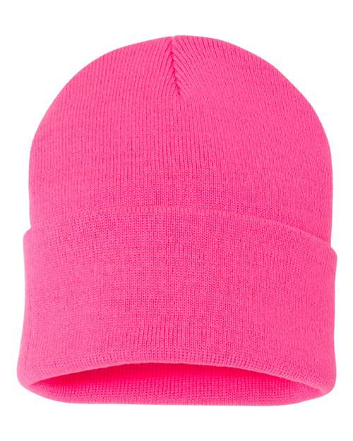 Sportsman Solid 12" Cuffed Beanie - SP12