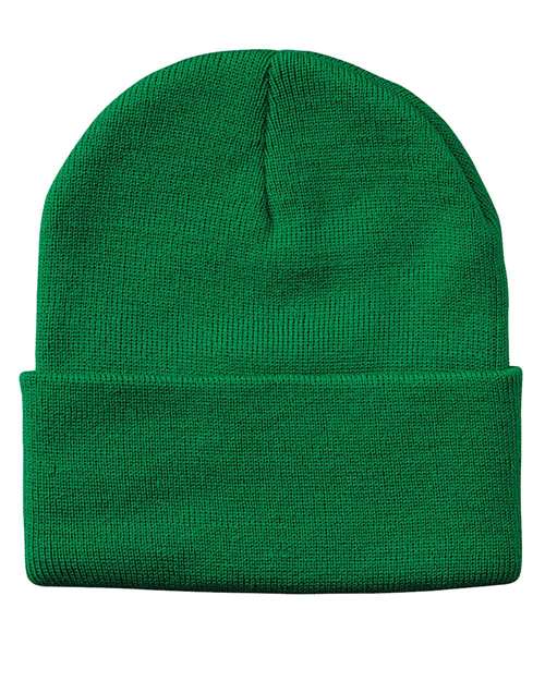 Sportsman Solid 12" Cuffed Beanie - SP12