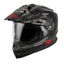 FLY RACING TREKKER QUANTUM DUAL SPORT HELMET XS BLACK/RED SINGLE LENS Item