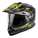 FLY RACING TREKKER QUANTUM DUAL SPORT HELMET XS HIGH-VISIBILITY/BLACK SINGLE LENS Item
