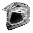 FLY RACING TREKKER QUANTUM DUAL SPORT HELMET SMALL GREY/BLACK SINGLE LENS Item