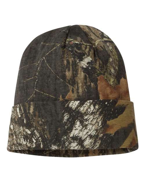 Kati 12" Camo Knit Beanie - LCB12