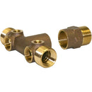 Merrill 1" No-Lead Brass Tank Tee 1/2" Drains 2-1/2" Long Item