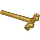 Merrill 1" No-Lead Brass Tank Tee 1/2" Drains 11" Long Cast Item