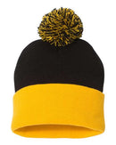 Sportsman Pom-Pom 12" Knit Beanie - SP15