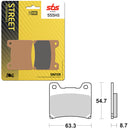 SBS PREFORMANCE SINTER BRAKE PAD 555HS (6250555108)