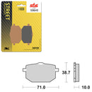 SBS PREFORMANCE SINTER BRAKE PAD 596HS (6250596108)