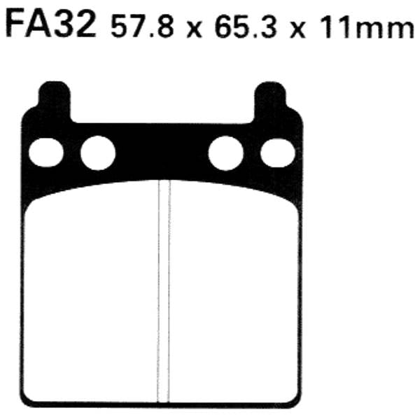 ROCKHARD BRAKE PAD (FA32)