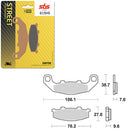 SBS PREFORMANCE SINTER BRAKE PAD 615HS (6250615108)