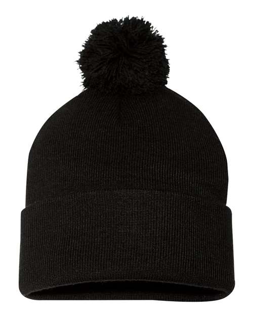 Sportsman Pom-Pom 12" Knit Beanie - SP15