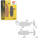 SBS PREFORMANCE SINTER BRAKE PAD 626HS (6250626108)